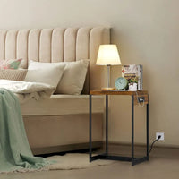 Tables de chevet (lot de 2) avec station de charge