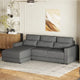 Canapé Sectionnel Modulable Forme L 92.9 pouces de large avec Coussins et 3 Oreillers