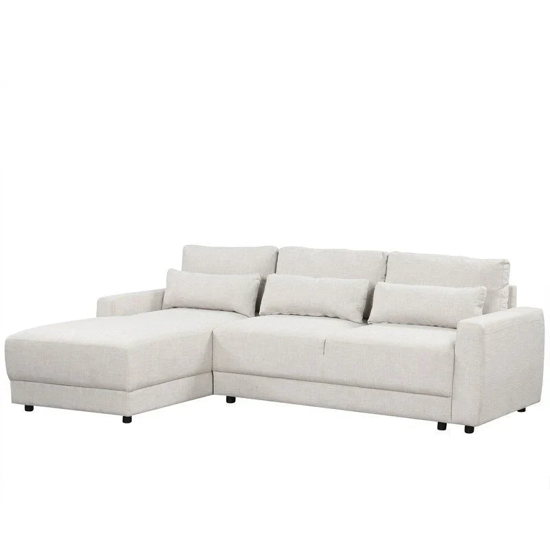 Canapé Sectionnel Modulable Forme L 92.9 pouces de large avec Coussins et 3 Oreillers