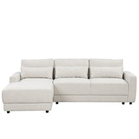 Canapé Sectionnel Modulable Forme L 92.9 pouces de large avec Coussins et 3 Oreillers