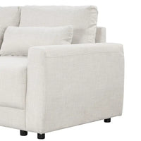 Canapé Sectionnel Modulable Forme L 92.9 pouces de large avec Coussins et 3 Oreillers