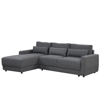 Canapé Sectionnel Modulable Forme L 92.9 pouces de large avec Coussins et 3 Oreillers