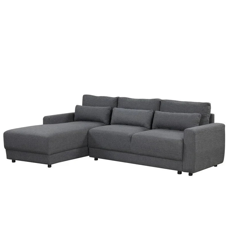 Canapé Sectionnel Modulable Forme L 92.9 pouces de large avec Coussins et 3 Oreillers