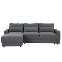 Canapé Sectionnel Modulable Forme L 92.9 pouces de large avec Coussins et 3 Oreillers