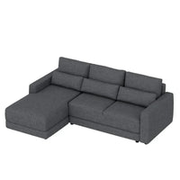 Canapé Sectionnel Modulable Forme L 92.9 pouces de large avec Coussins et 3 Oreillers