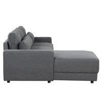 Canapé Sectionnel Modulable Forme L 92.9 pouces de large avec Coussins et 3 Oreillers