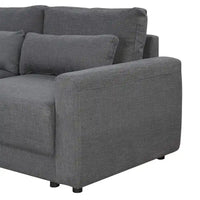 Canapé Sectionnel Modulable Forme L 92.9 pouces de large avec Coussins et 3 Oreillers