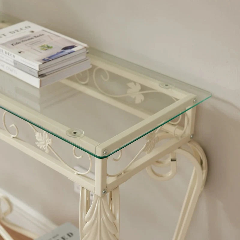 Tables console pour entrée, table de couloir robuste avec rangement