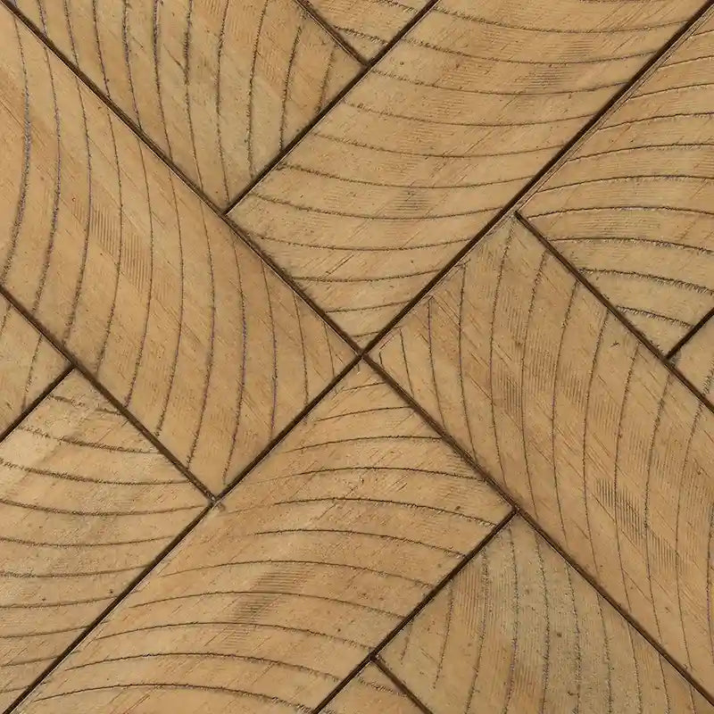 Banc d'entrée/salle à manger en bois motif chevron de 44 po de long