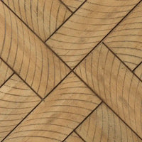 Banc d'entrée/salle à manger en bois motif chevron de 44 po de long