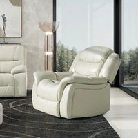 Fauteuil Inclinable Pivotant à Bascule Manuel Rover 41.5 pouces en Similicuir