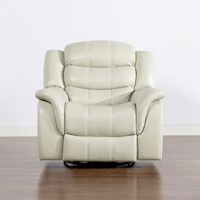 Fauteuil Inclinable Pivotant à Bascule Manuel Rover 41.5 pouces en Similicuir