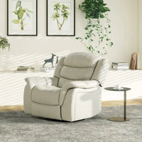 Fauteuil Inclinable Pivotant à Bascule Manuel Rover 41.5 pouces en Similicuir