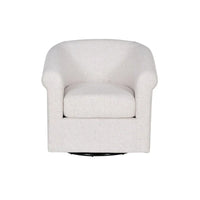 Fauteuil pivotant en tissu Moriarty Bone