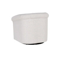 Fauteuil pivotant en tissu Moriarty Bone