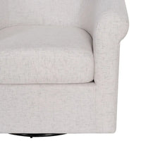 Fauteuil pivotant en tissu Moriarty Bone