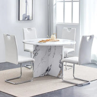 Ensemble de table à manger ronde 5 pièces