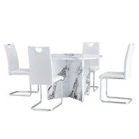 Ensemble de table à manger ronde 5 pièces