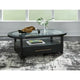 Signature Design by Ashley Winbardi Table basse noire/grise - 52 L x 28 P x 18,25 H