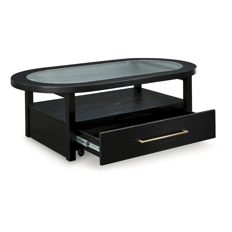 Signature Design by Ashley Winbardi Table basse noire/grise - 52 L x 28 P x 18,25 H