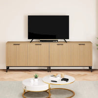 JASIWAY Buffet de cuisine avec portes à motifs ondulés