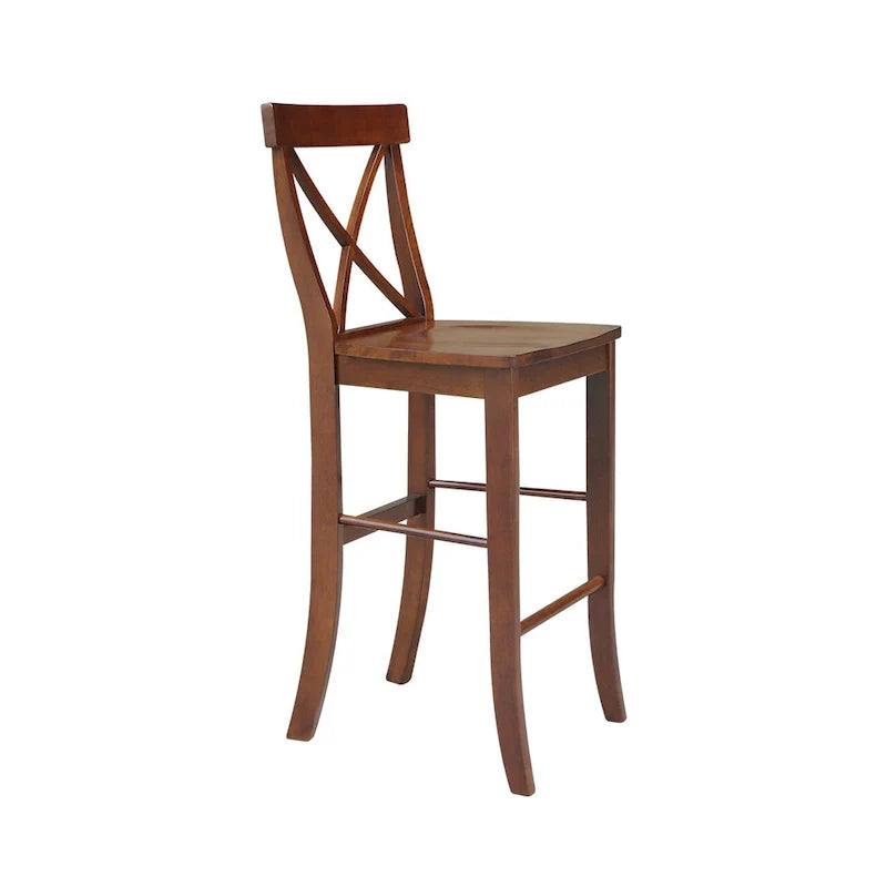 Table hauteur bar à plateau rond de 42 po et deux tabourets - Espresso