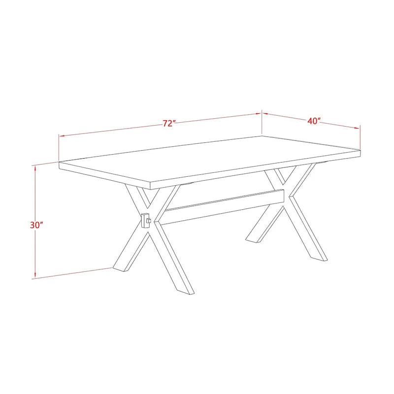 Ensemble de salle à manger East West Furniture - une table de salle à manger et des chaises Parsons en tissu de lin gris, blanc cassé (options de pièces)
