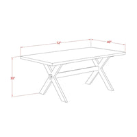Ensemble de salle à manger East West Furniture - une table de salle à manger et des chaises Parsons en tissu de lin gris, blanc cassé (options de pièces)