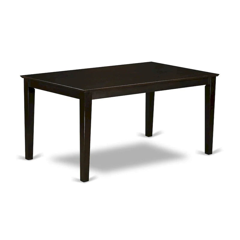 East West Furniture – Ensemble de salle à manger 7 pièces – une table de salle à manger rectangulaire et 6 chaises de salle à manger, 36 x 60 pouces, couleur cappuccino