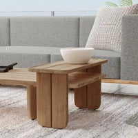Table basse d'extérieur Classic Home Hudson 31 en bois de teck