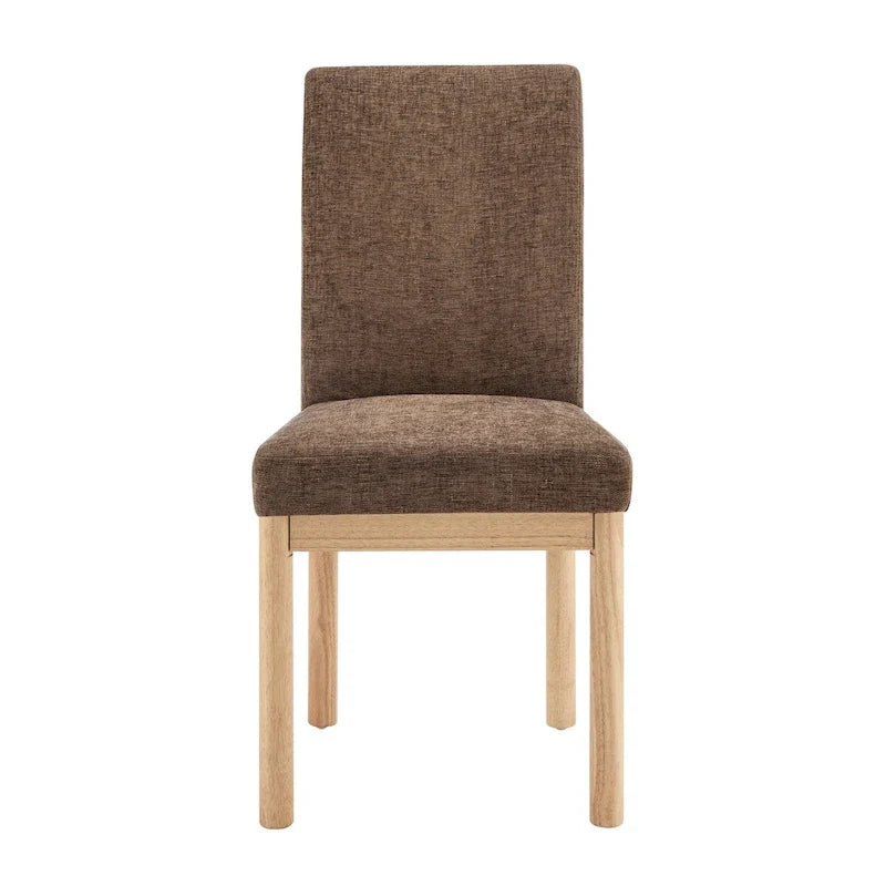 Chaises de salle à manger Bloomfield en chenille à dossier bas/haut (lot de 2)