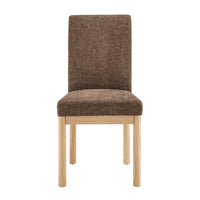Chaises de salle à manger Bloomfield en chenille à dossier bas/haut (lot de 2)
