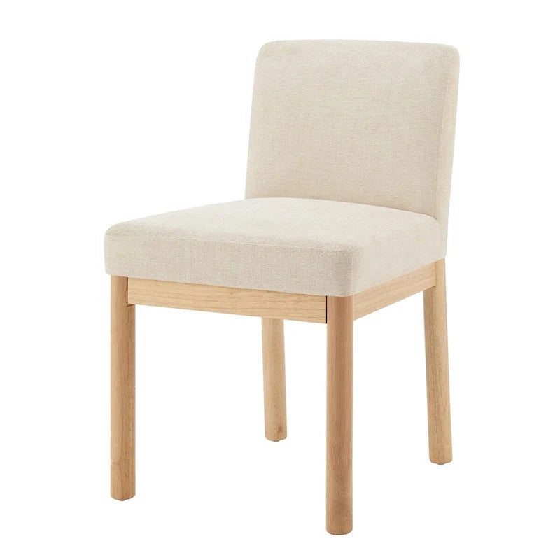 Chaises de salle à manger Bloomfield en chenille à dossier bas/haut (lot de 2)