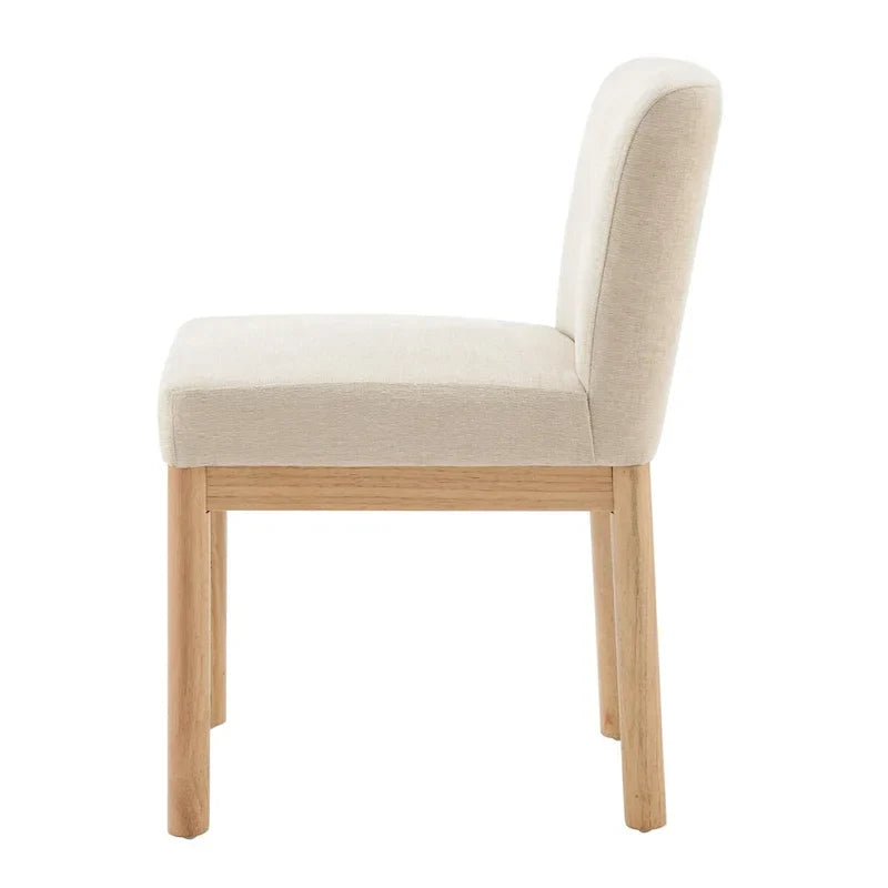 Chaises de salle à manger Bloomfield en chenille à dossier bas/haut (lot de 2)