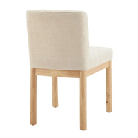 Chaises de salle à manger Bloomfield en chenille à dossier bas/haut (lot de 2)