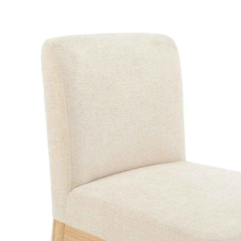 Chaises de salle à manger Bloomfield en chenille à dossier bas/haut (lot de 2)