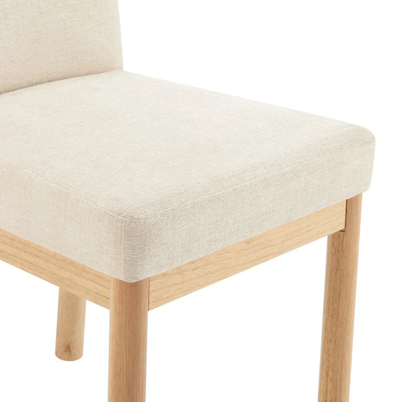 Chaises de salle à manger Bloomfield en chenille à dossier bas/haut (lot de 2)