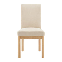Chaises de salle à manger Bloomfield en chenille à dossier bas/haut (lot de 2)