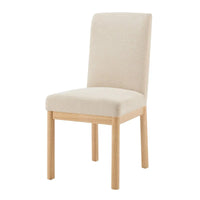Chaises de salle à manger Bloomfield en chenille à dossier bas/haut (lot de 2)