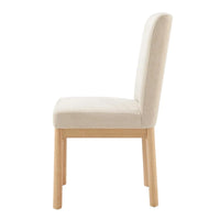 Chaises de salle à manger Bloomfield en chenille à dossier bas/haut (lot de 2)
