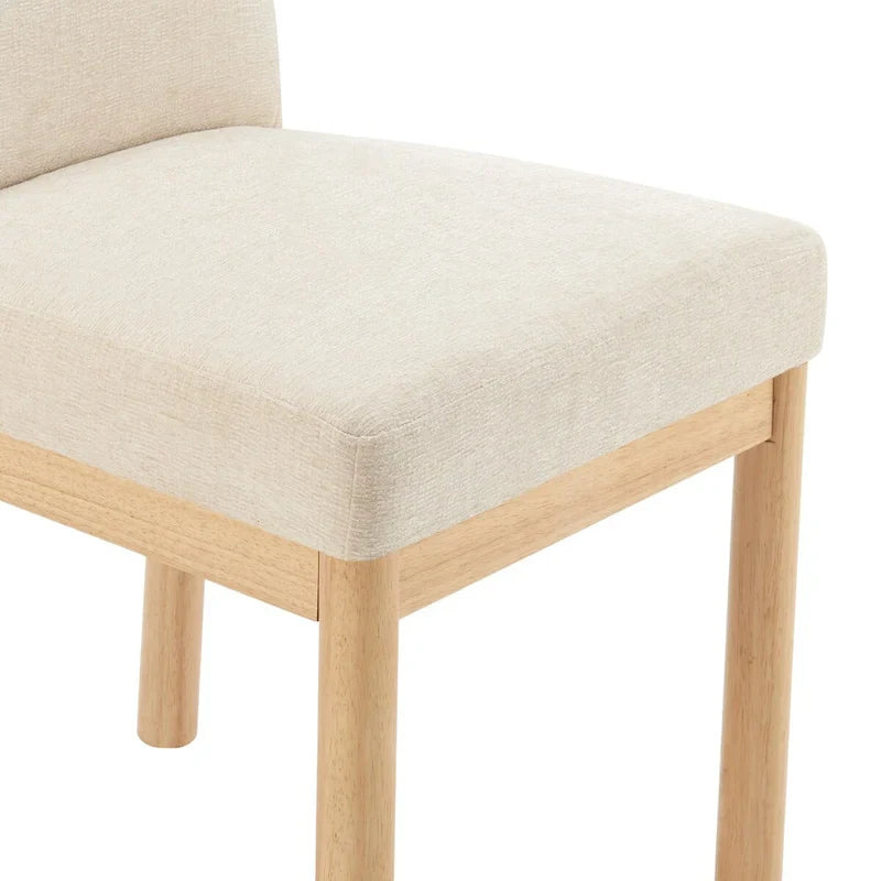 Chaises de salle à manger Bloomfield en chenille à dossier bas/haut (lot de 2)