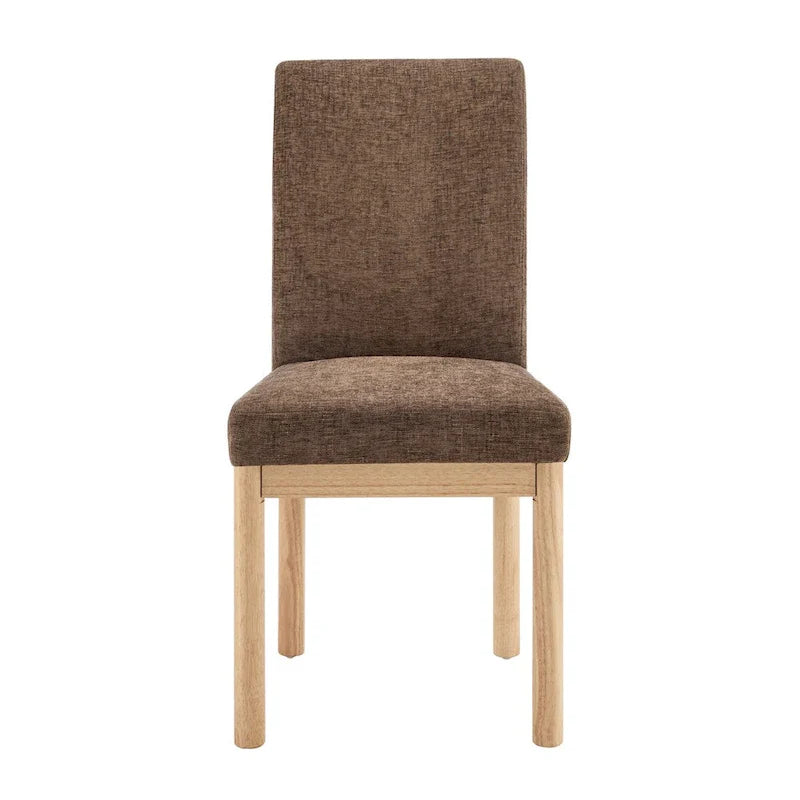 Chaises de salle à manger Bloomfield en chenille à dossier bas/haut (lot de 2)