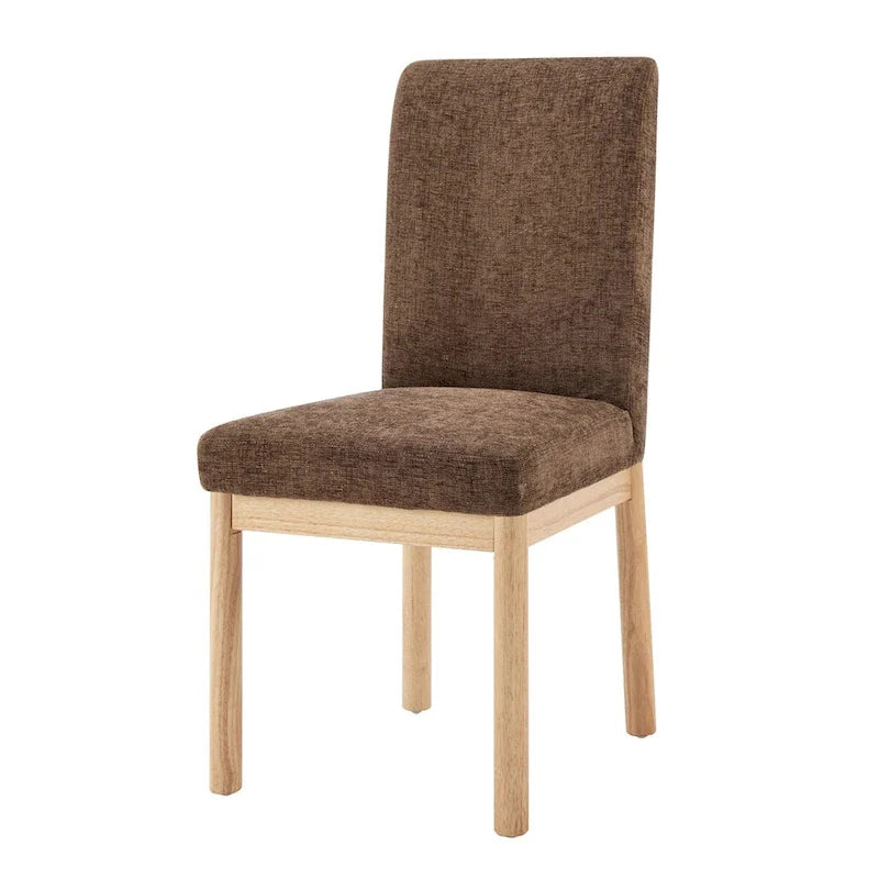 Chaises de salle à manger Bloomfield en chenille à dossier bas/haut (lot de 2)