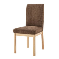 Chaises de salle à manger Bloomfield en chenille à dossier bas/haut (lot de 2)