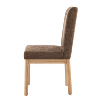 Chaises de salle à manger Bloomfield en chenille à dossier bas/haut (lot de 2)