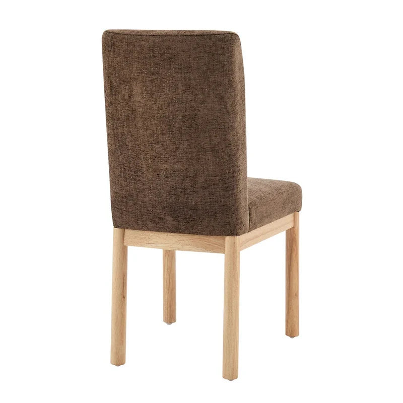 Chaises de salle à manger Bloomfield en chenille à dossier bas/haut (lot de 2)