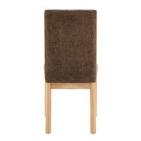 Chaises de salle à manger Bloomfield en chenille à dossier bas/haut (lot de 2)