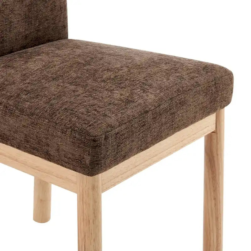 Chaises de salle à manger Bloomfield en chenille à dossier bas/haut (lot de 2)