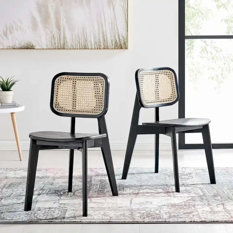 Lot de 2 chaises de salle à manger en bois Habitat
