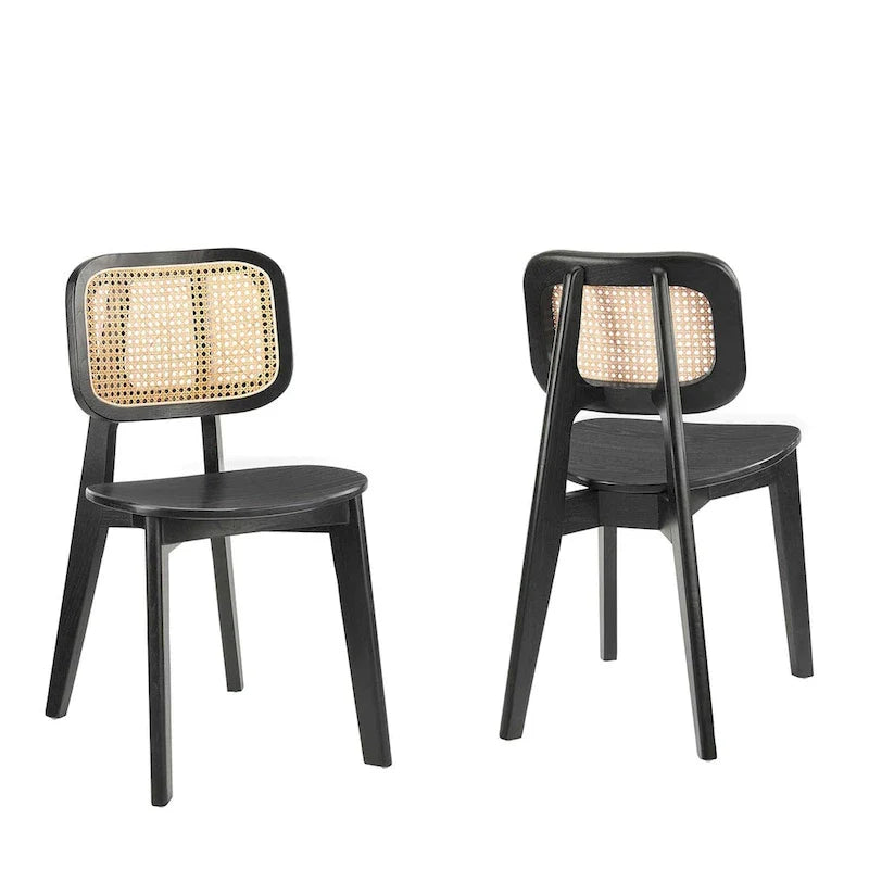 Lot de 2 chaises de salle à manger en bois Habitat